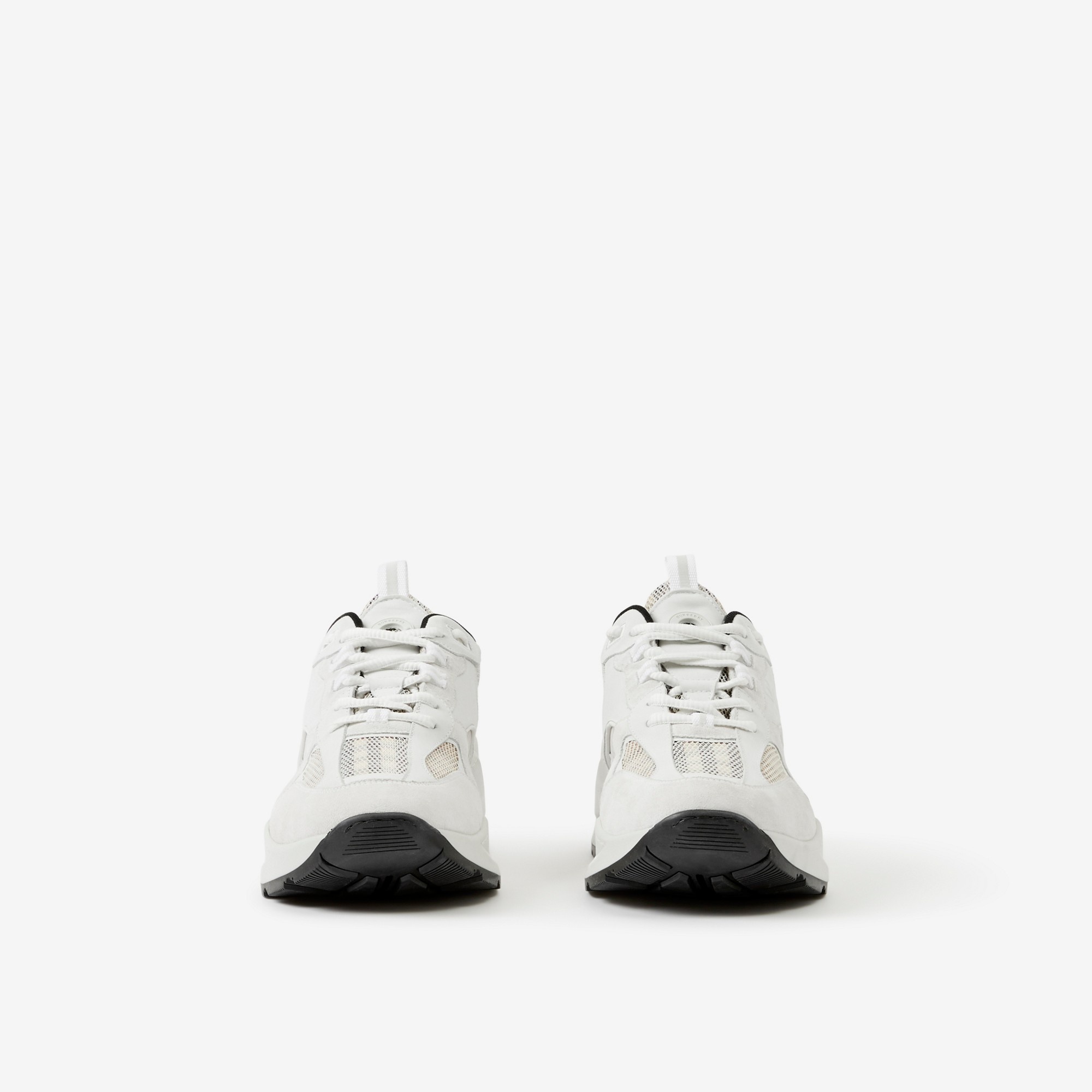 Vintage Check, Mesh and Suede Sneakers - 2
