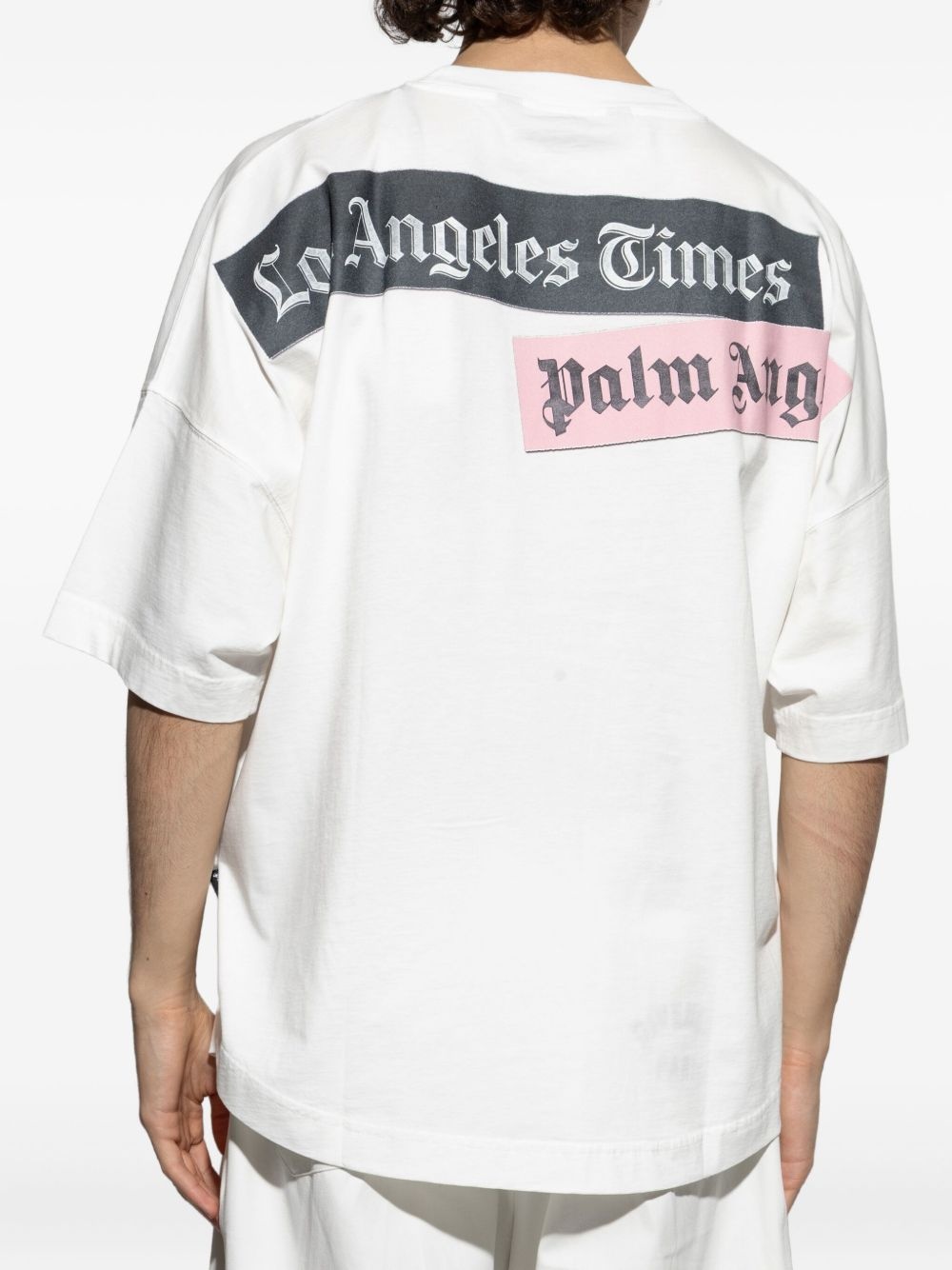 newspaper print T-shirt - 4