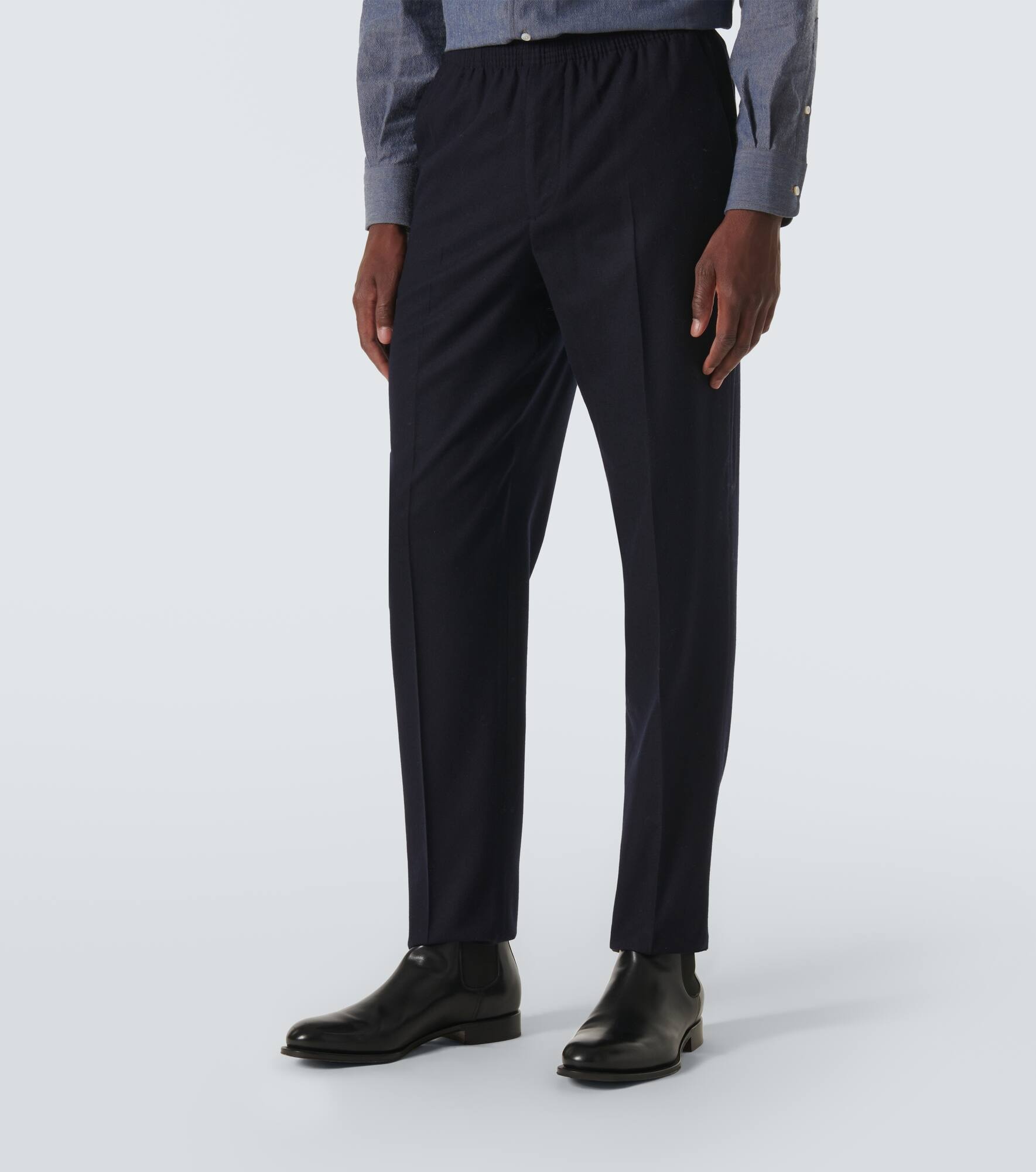 Jan wool and cashmere straight pants - 3