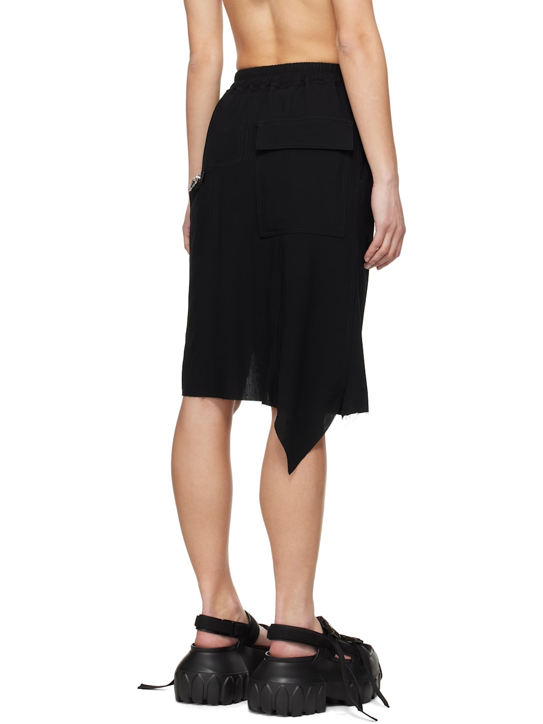 Black Hollywood Dracca Midi Skirt - 3