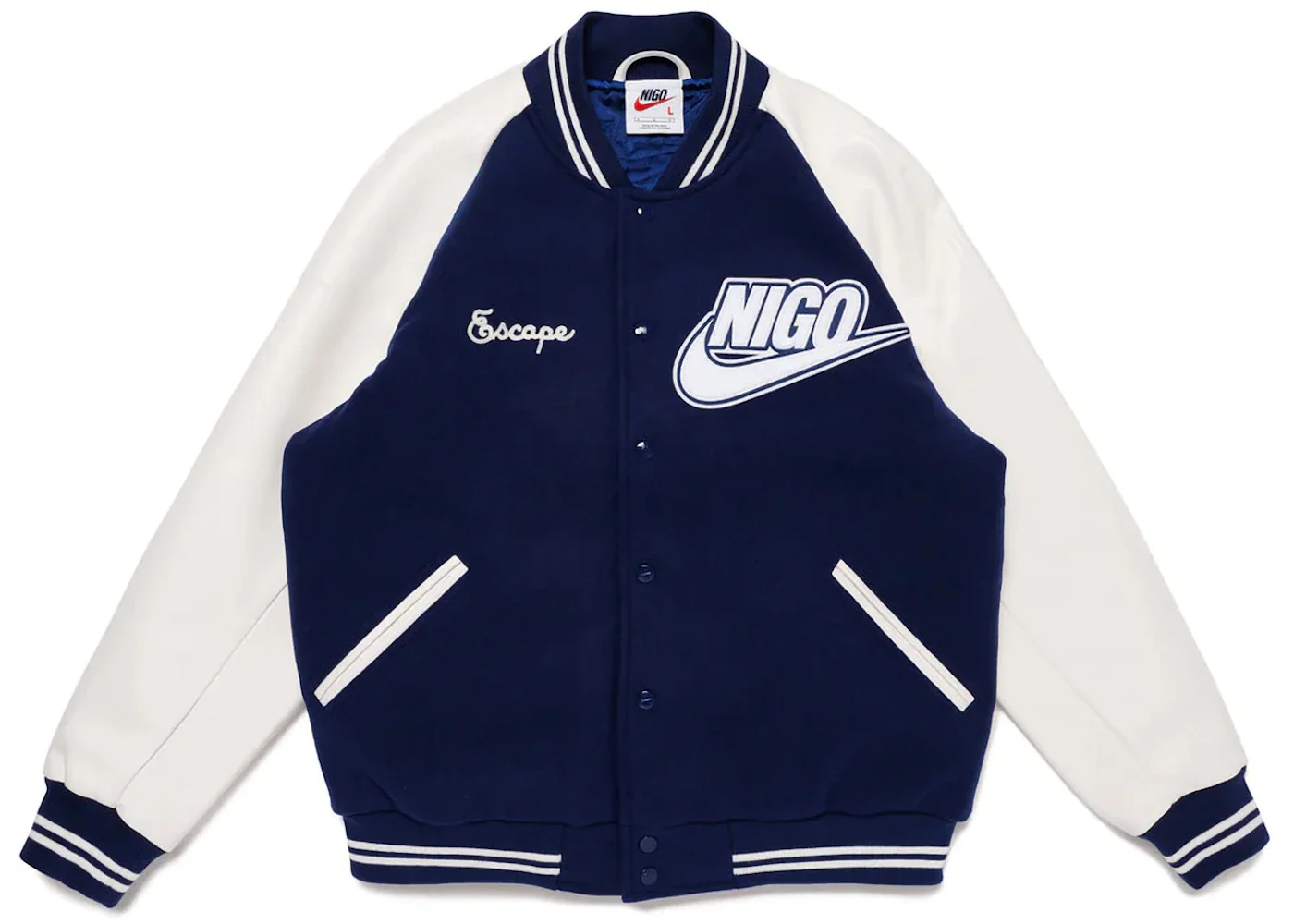 Nike x Nigo NRG Varsity Jacket Navy - 1