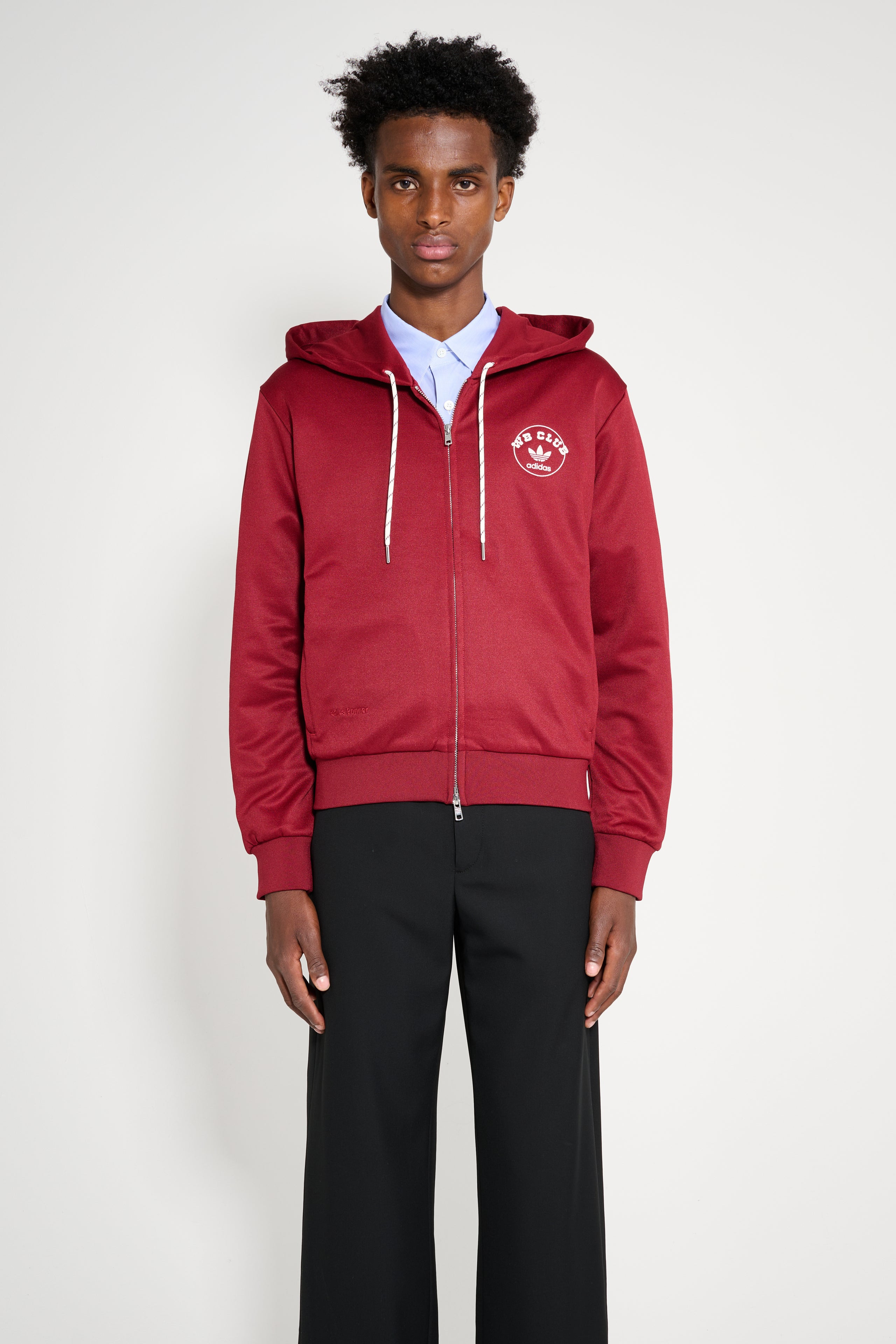 ADIDAS BY WALES BONNER TRACK HOODIE COLLEGIATE BURGUNDY - 1