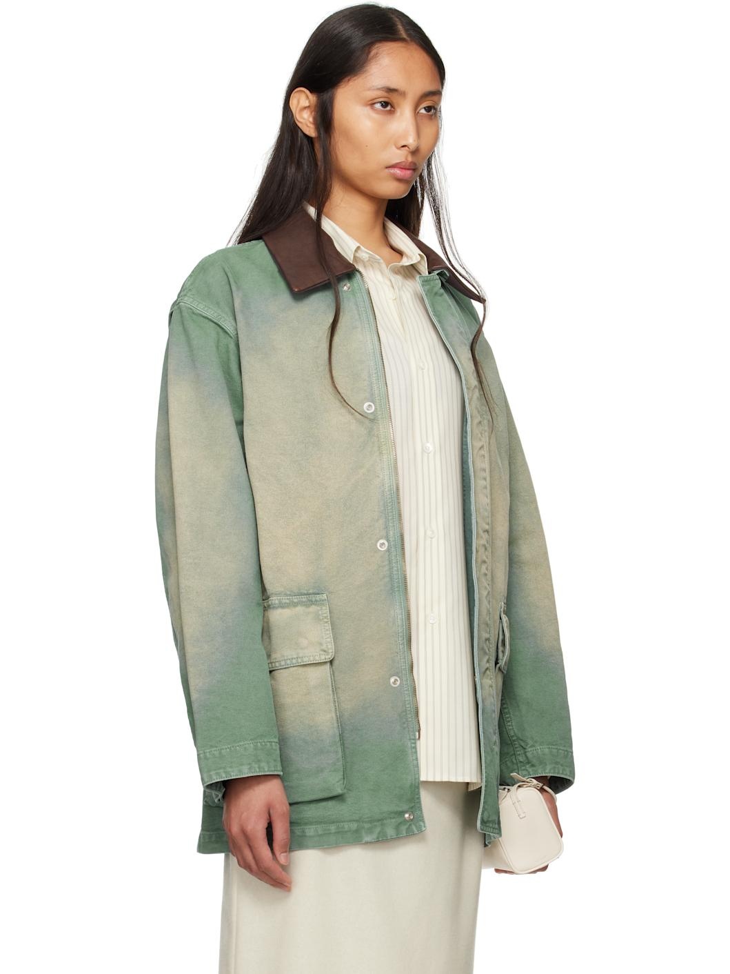 Green Organic Cotton Duck Jacket - 2