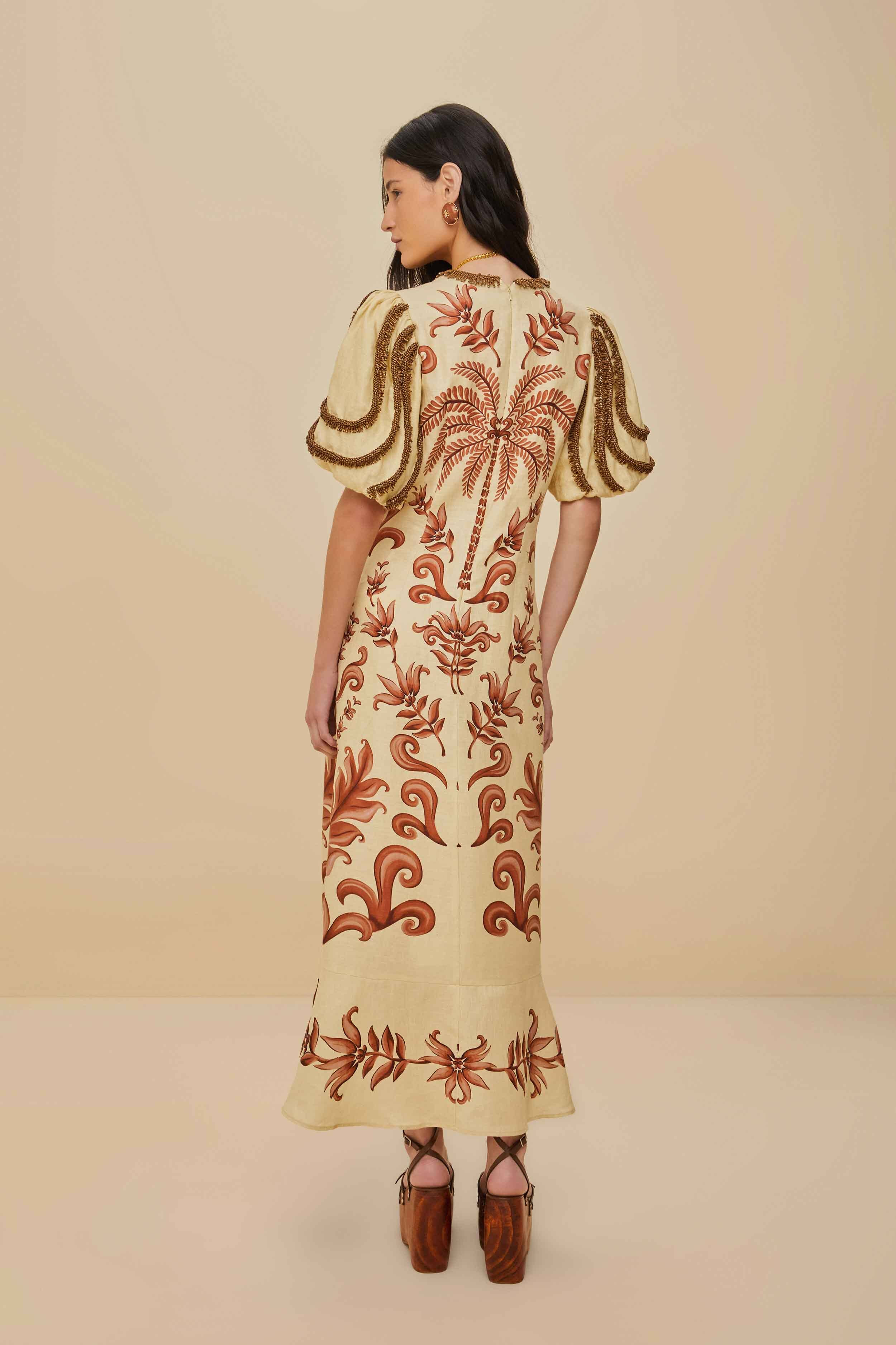 Off-White Milani Euroflax™ Premium Linen Maxi Dress - 4