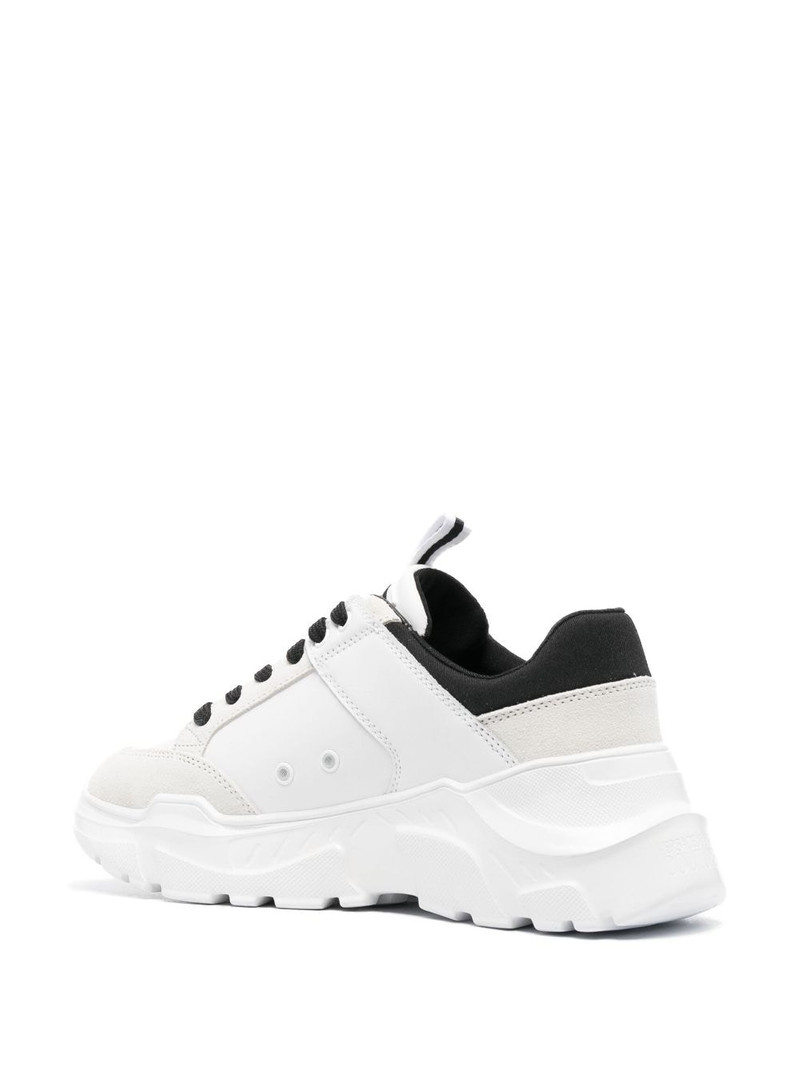 logo-print leather low-top sneakers 3