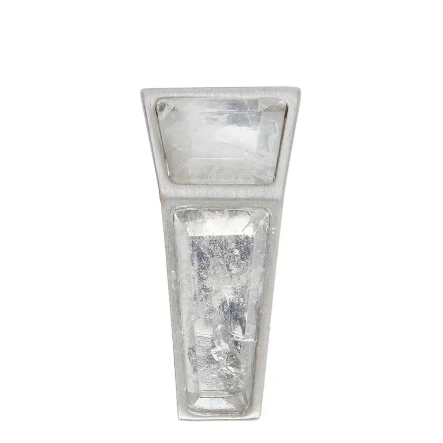 MINI CRYSTAL BEVELED EARRING (PALLADIO) - 1