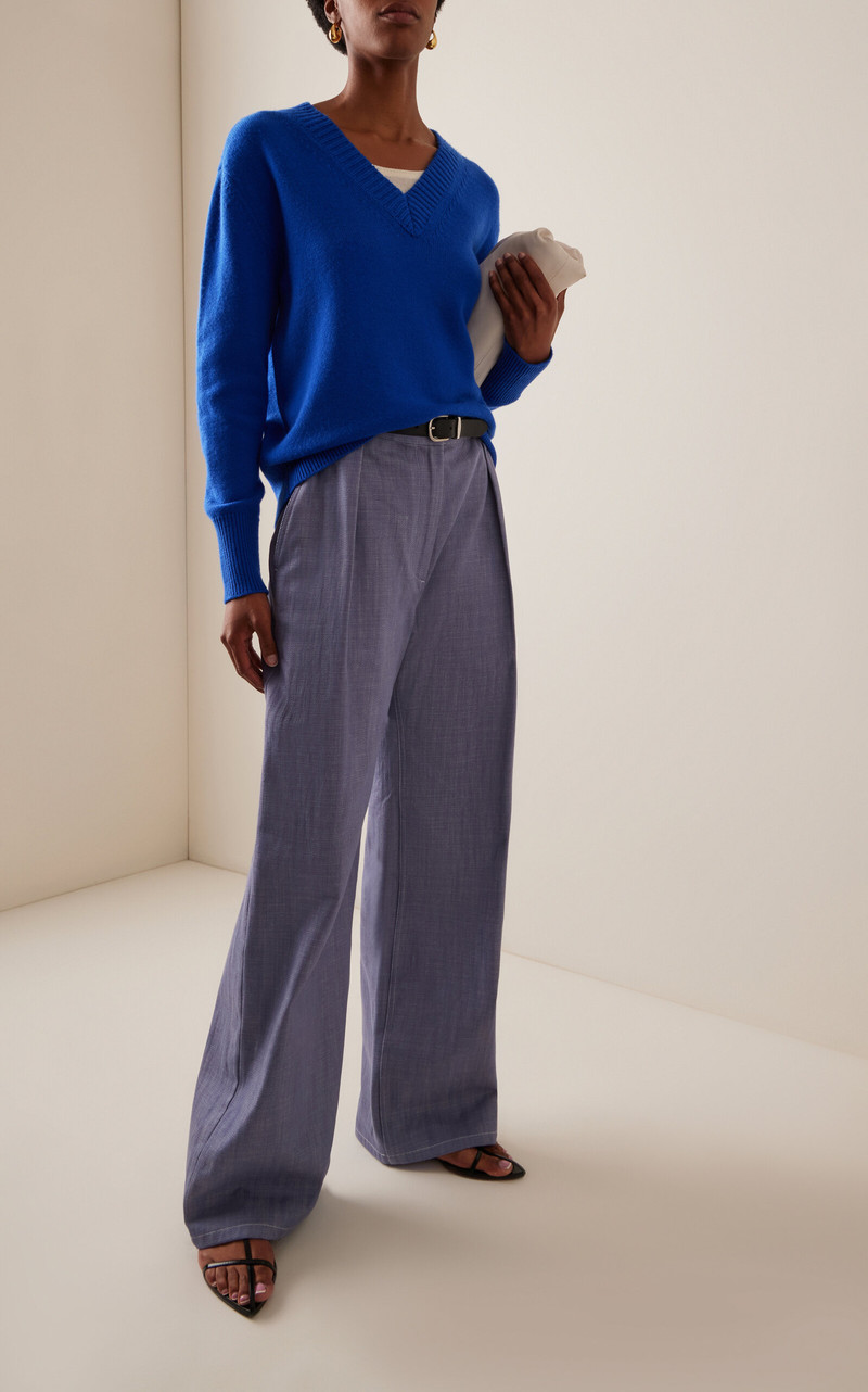 ROSETTA GETTY Wool-Cashmere Sweater blue outlook