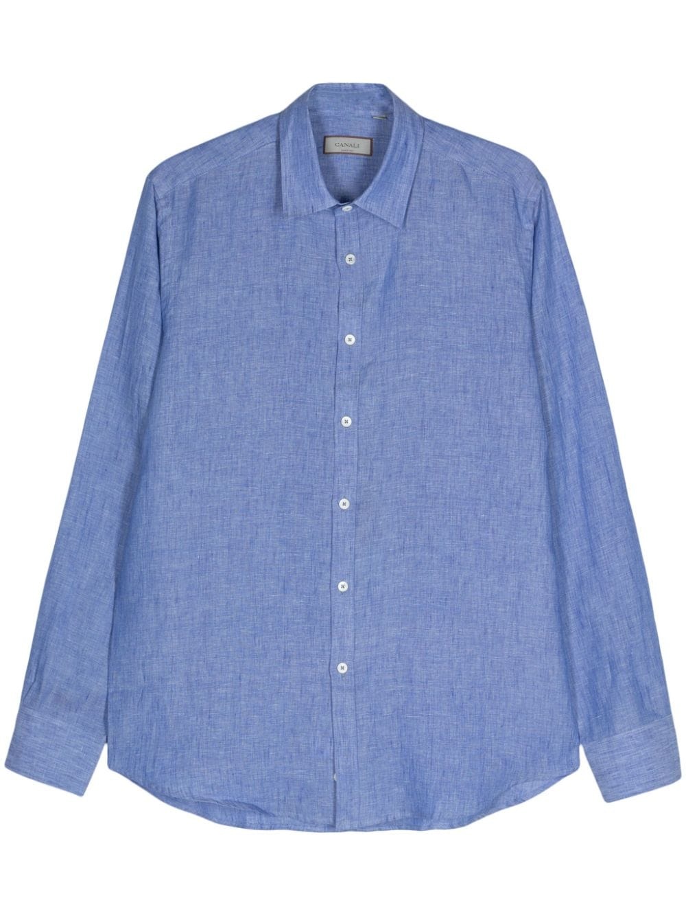 long-sleeve linen shirt - 1