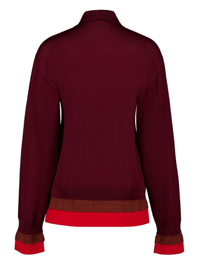Stella McCartney layered polo-neck top outlook