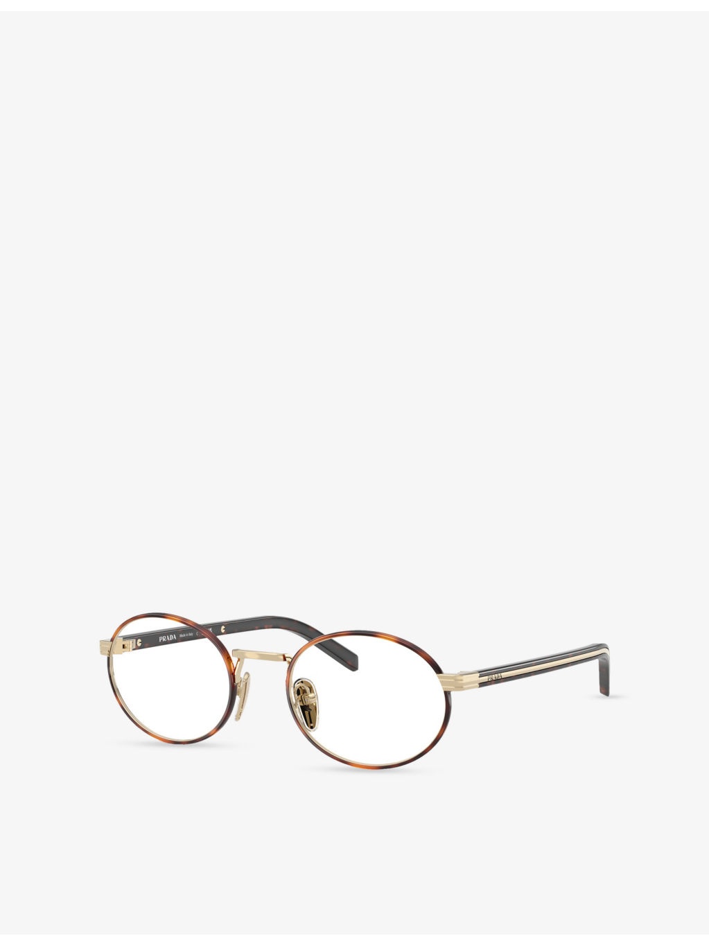 PR B55V Oval-Frame Metal Optical Glasses - 2
