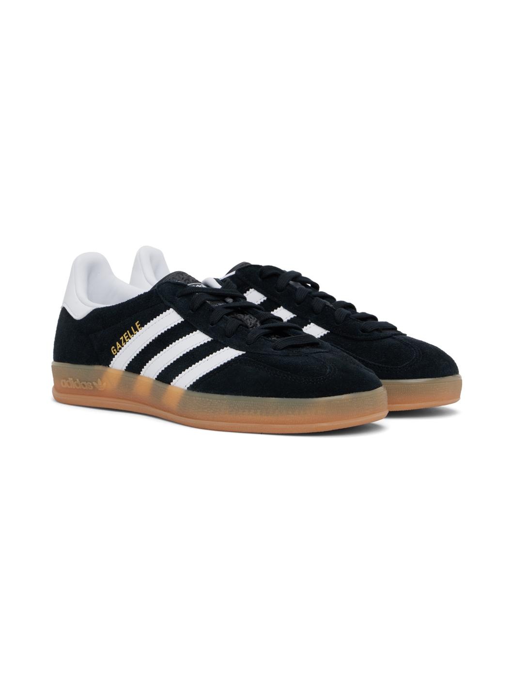 Black Gazelle Indoor Sneakers - 4