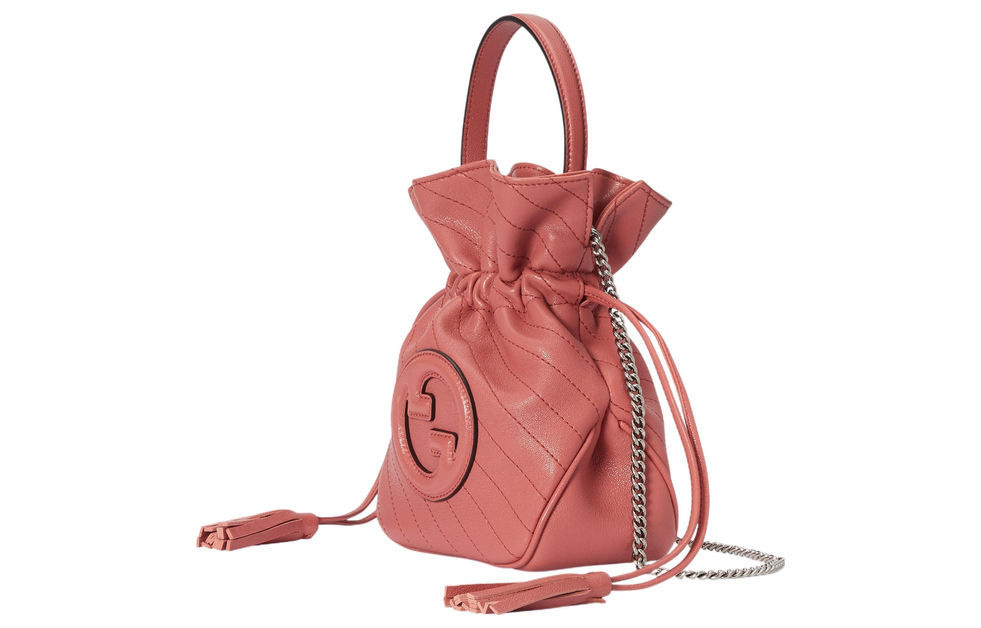 (WMNS) Gucci Blondie Mini Bucket Bag 'Pink' 760313-AACP7-6701 - 2