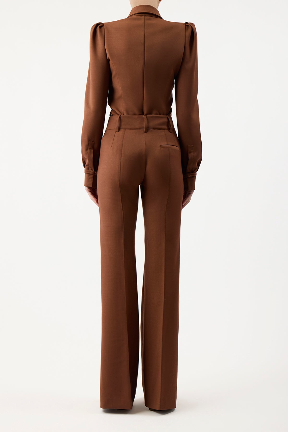 Rhein Pant in Cognac Sportswear Wool - 4