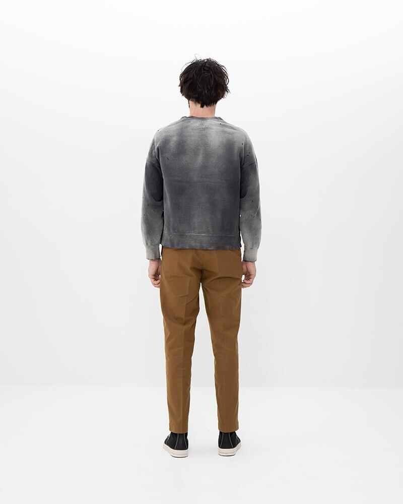 visvim JUMBO SB SWEAT L/S CRASH BLACK | REVERSIBLE