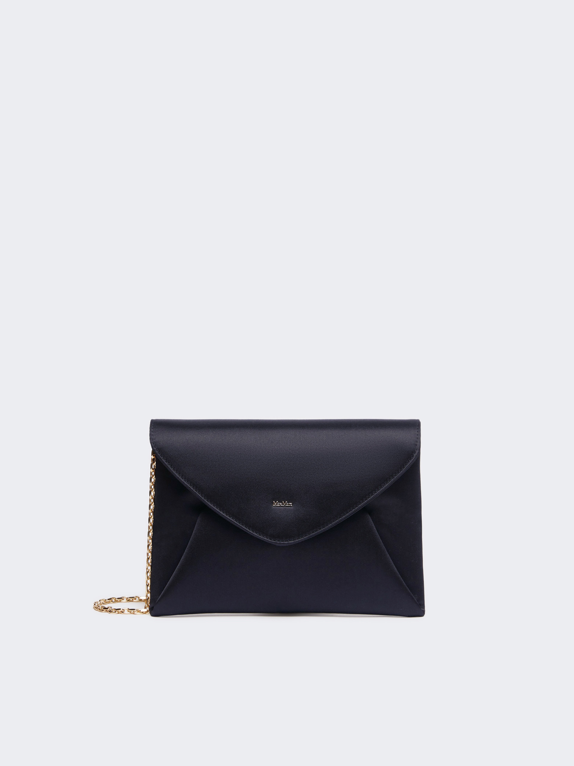 ENVELOPE Viscose and silk satin clutch bag - 1