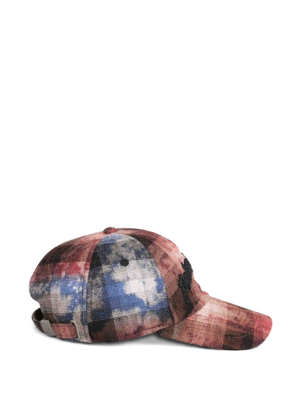 check-print baseball cap - 2