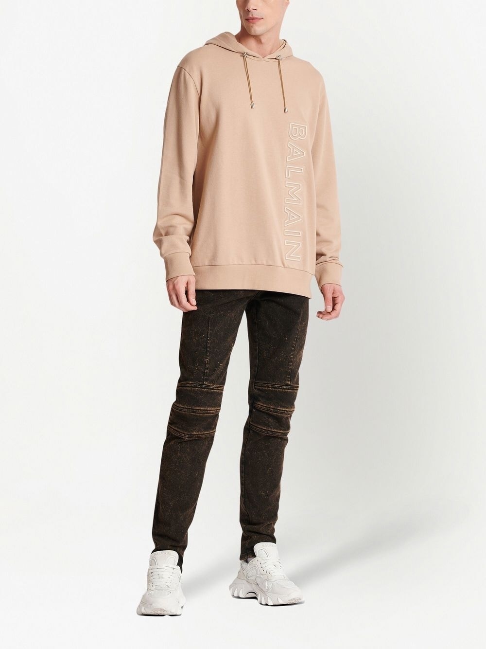 logo-embossed hoodie - 2