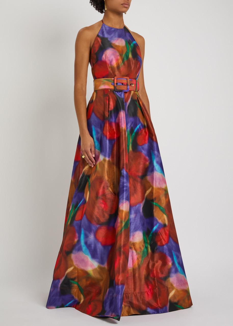 Rebecca Vallance Carbaret Roses Satin-twill Gown - 2