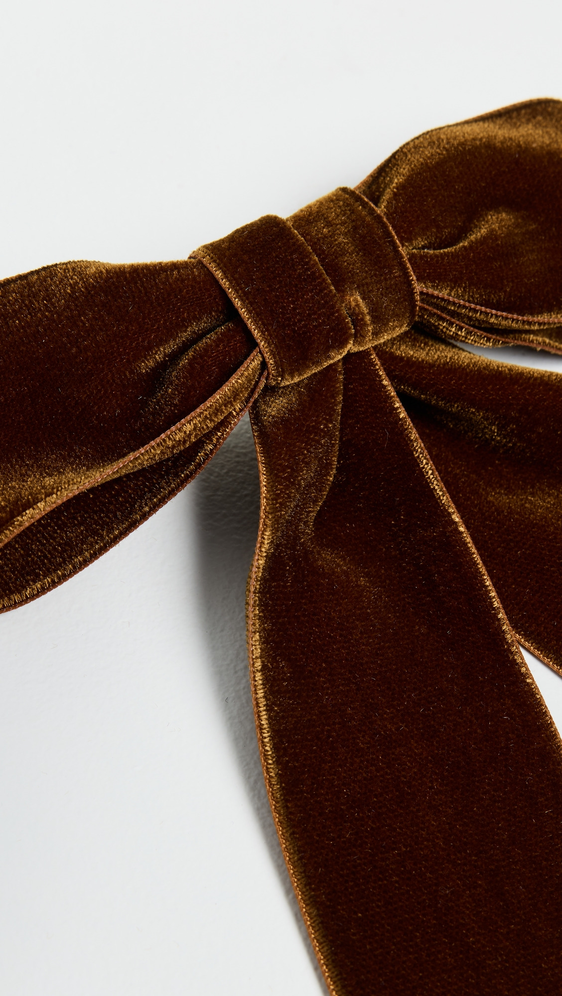 Velvet Bow Barrette - 4