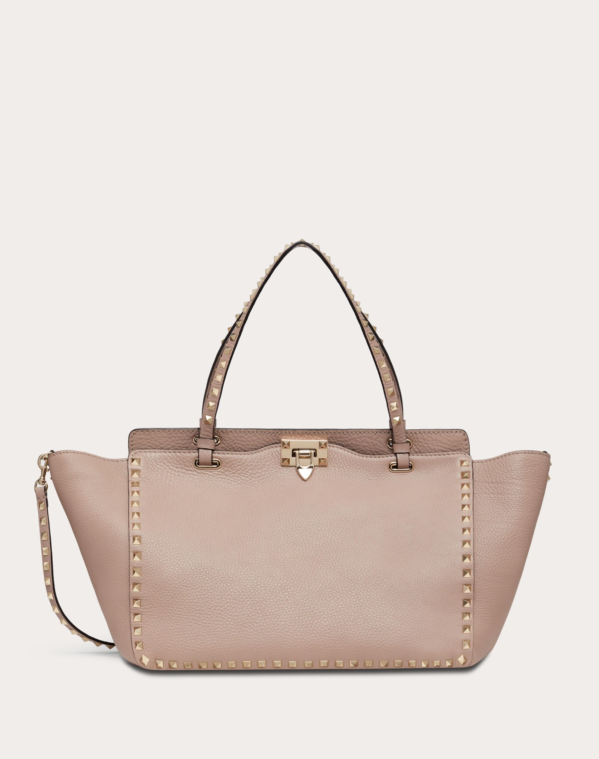 MEDIUM GRAINY CALFSKIN ROCKSTUD BAG - 1