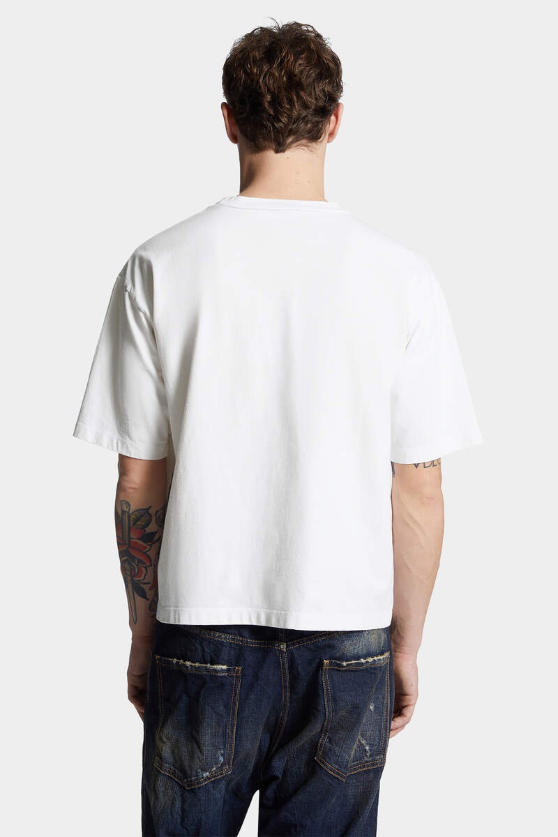 LOOSE FIT HAND-DRAWN T-SHIRT - 4