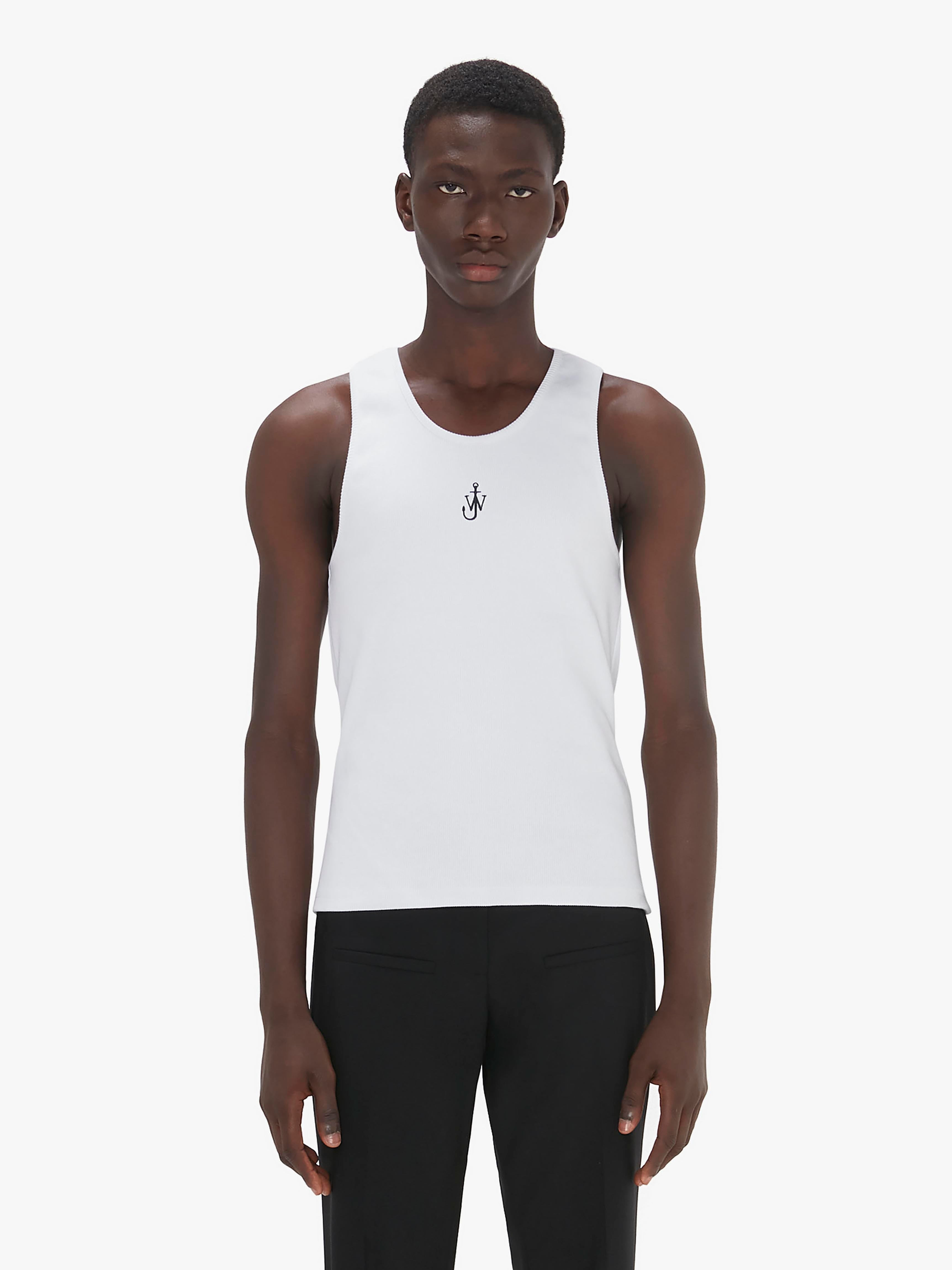 TANK TOP WITH ANCHOR LOGO EMBROIDERY - 2