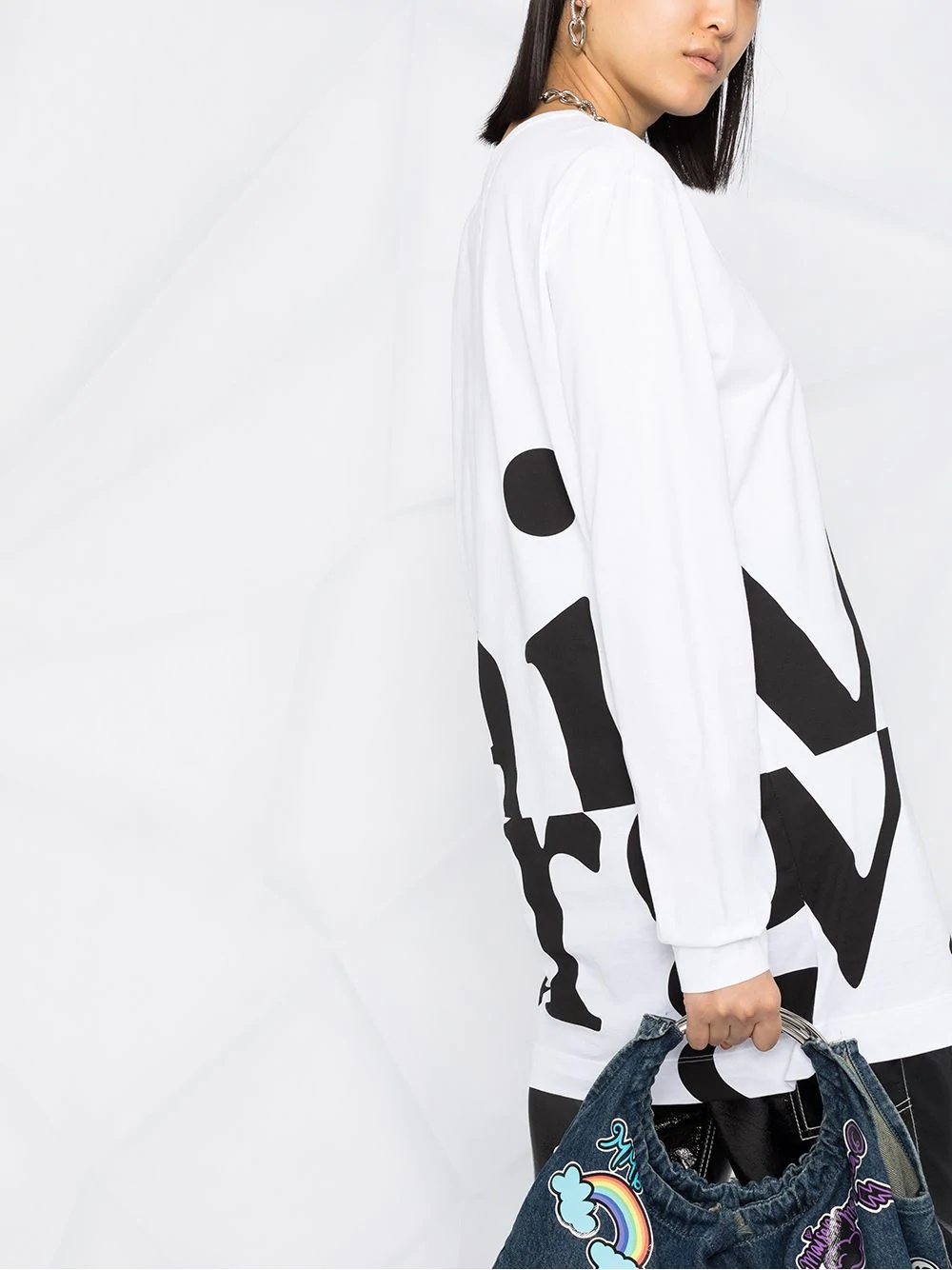 logo print long-sleeve T-shirt - 5