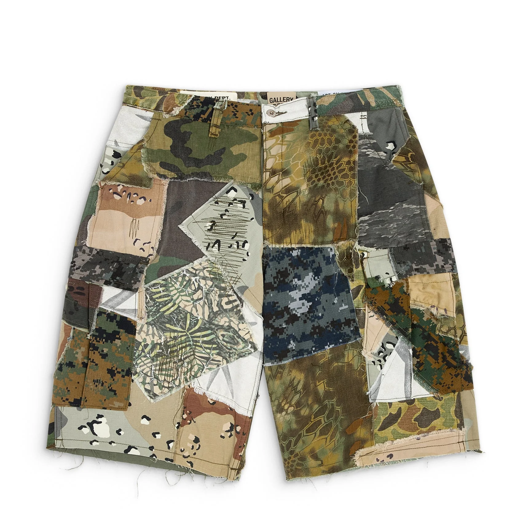 RETOUCHE CAMO PATCHWORK KENZIE SHORT - 1