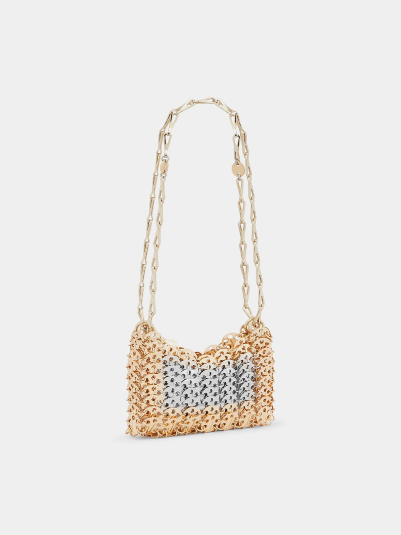 rabanne ICONIC GOLD AND SILVER NANO 1969 BAG outlook