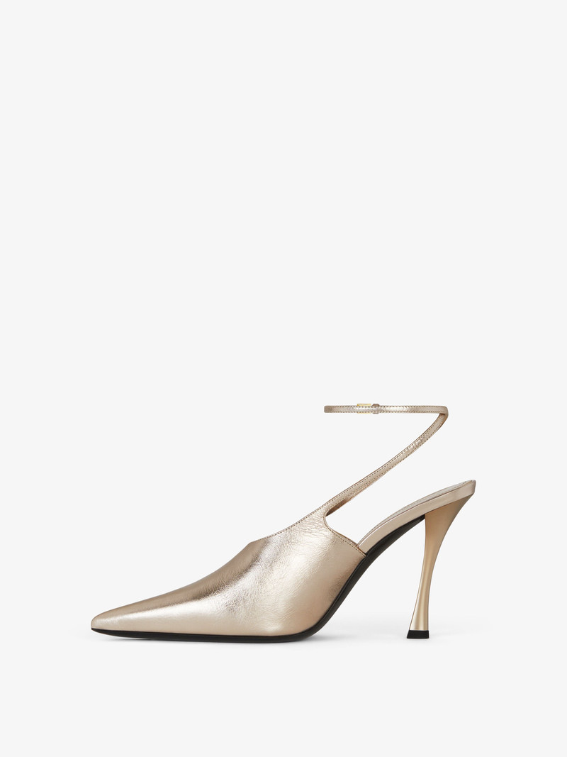 Givenchy SHOW SLINGBACKS IN LAMINATED LEATHER outlook