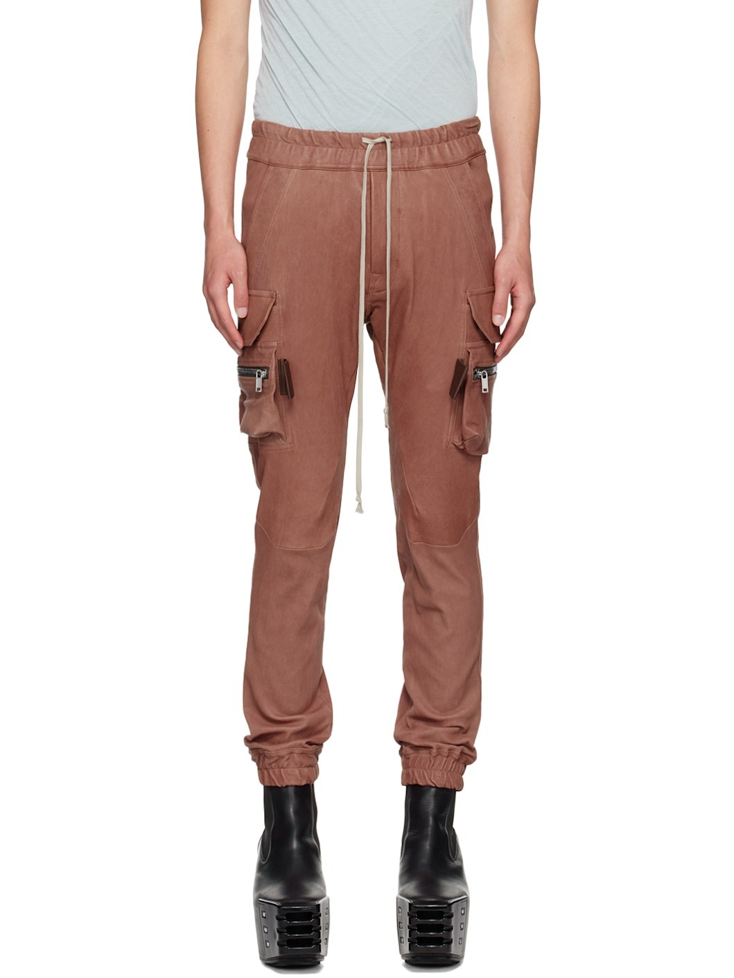 Pink Porterville Mastodon Leather Pants - 1