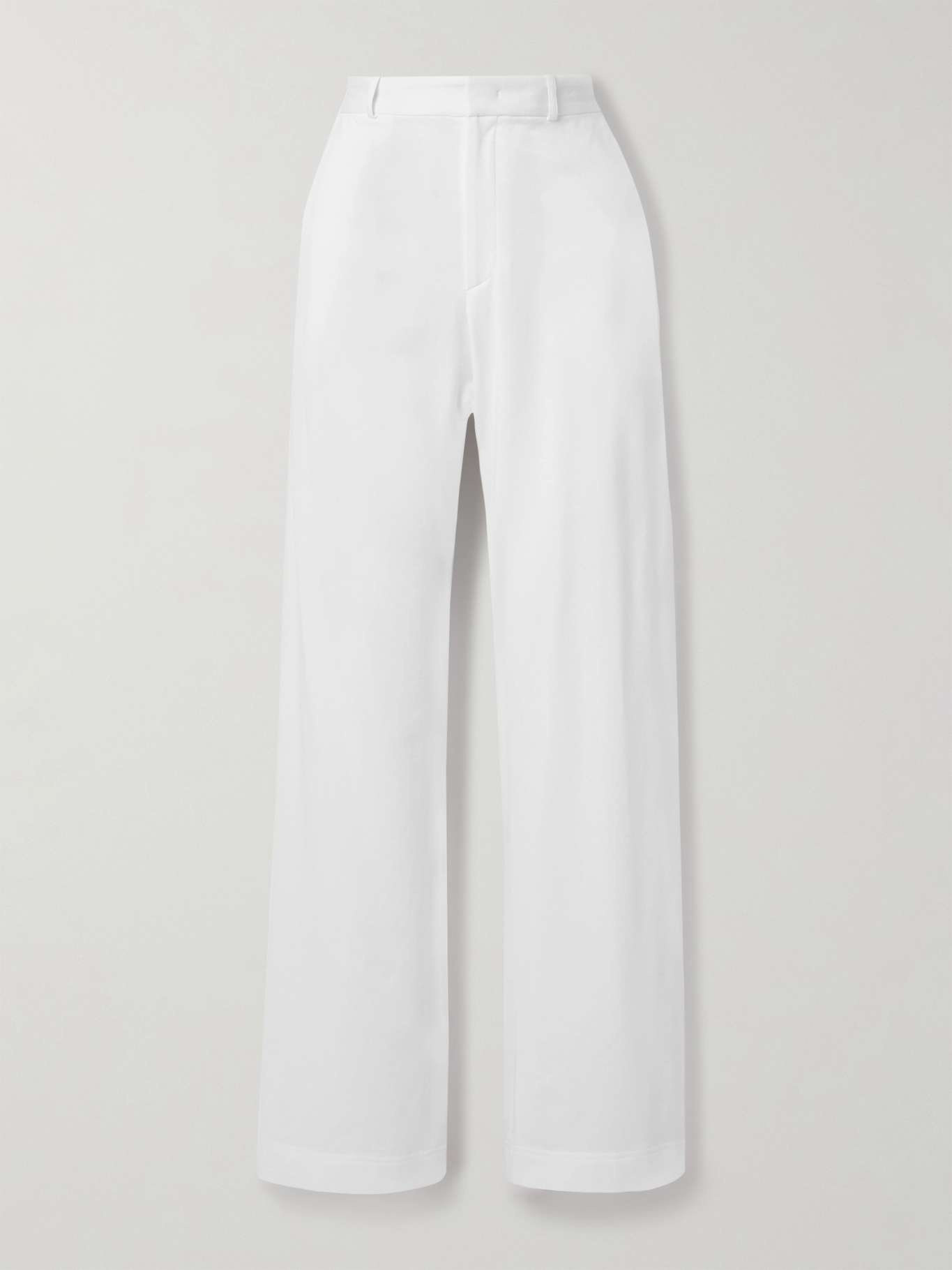 Cotton-jersey wide leg pants White - 1