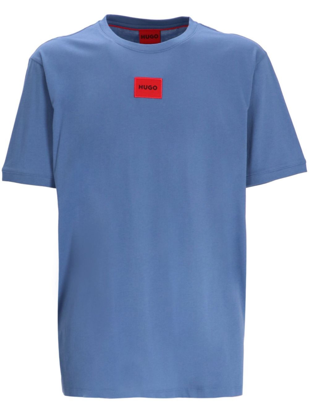 logo-patch cotton t-shirt - 1