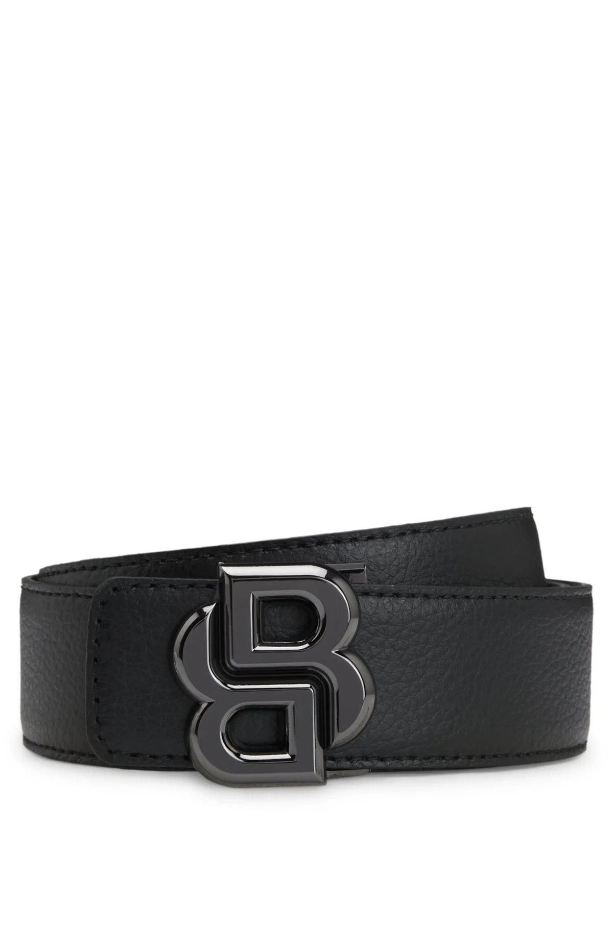 REVERSIBLE BELT WITH DOUBLE B MONOGRAM BUCKLE - 1