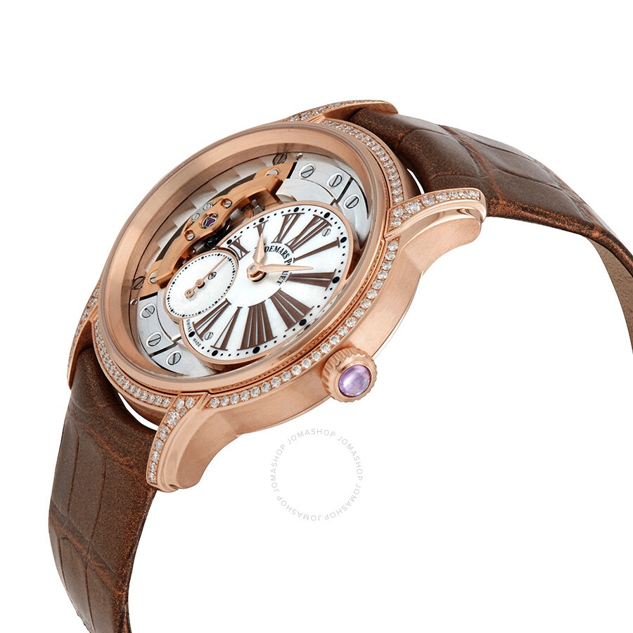 Audemars Piguet Millenary White Mother Of Pearl Dial Ladies 18 Carat Pink Gold Watch 77247OR.ZZ.A812 - 2