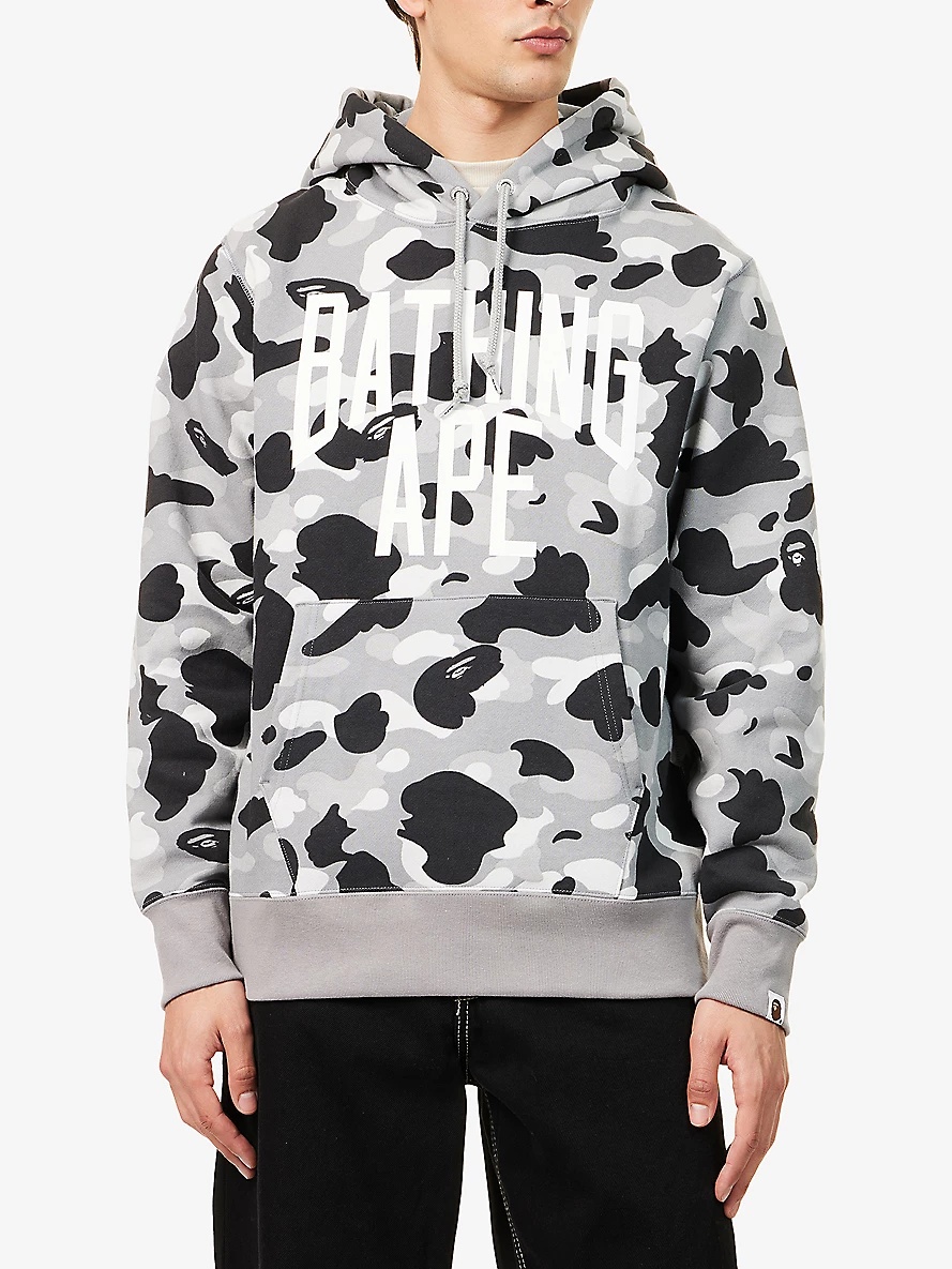Camouflage Logo-Print Cotton Hoody - 3