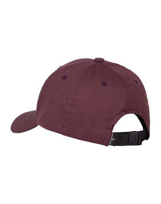 99661 COTTON REP CAP DARK BURGUNDY - 2