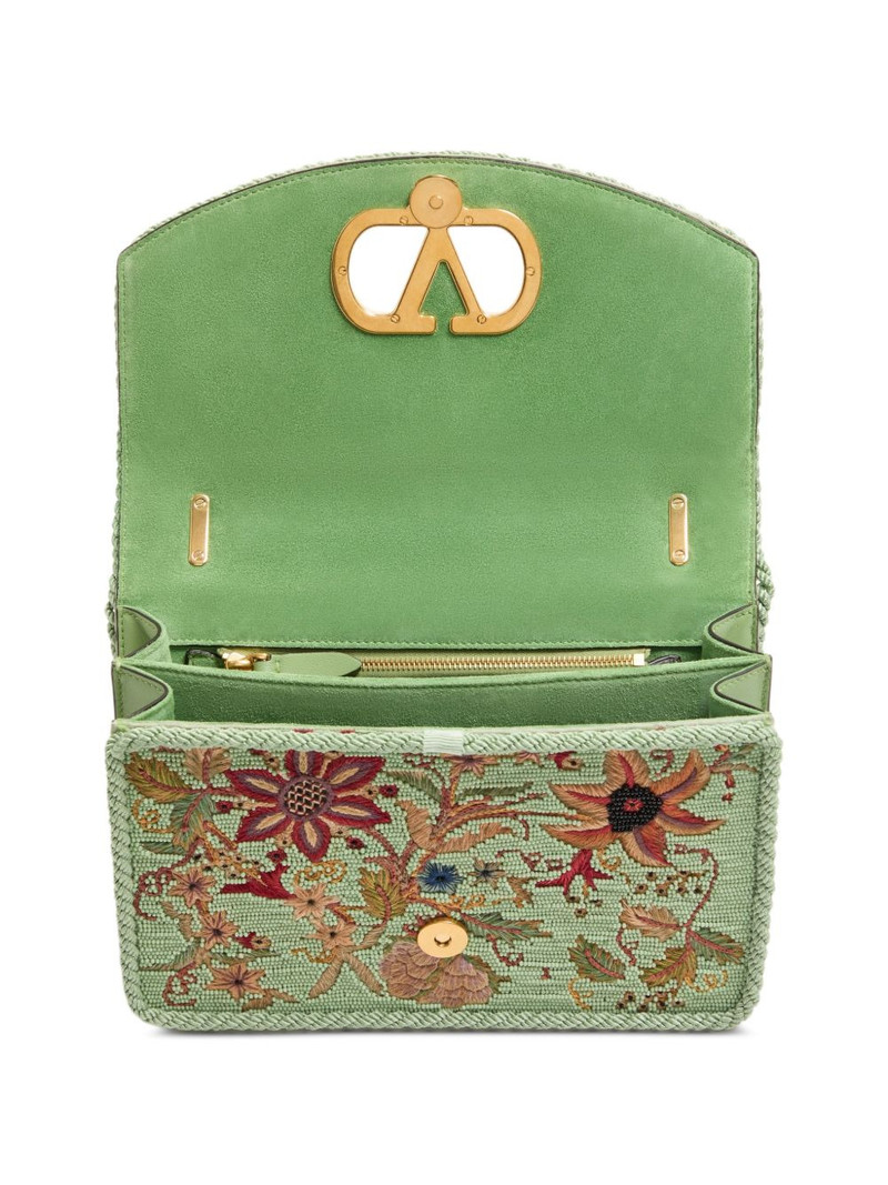 floral-embroidered shoulder bag 5