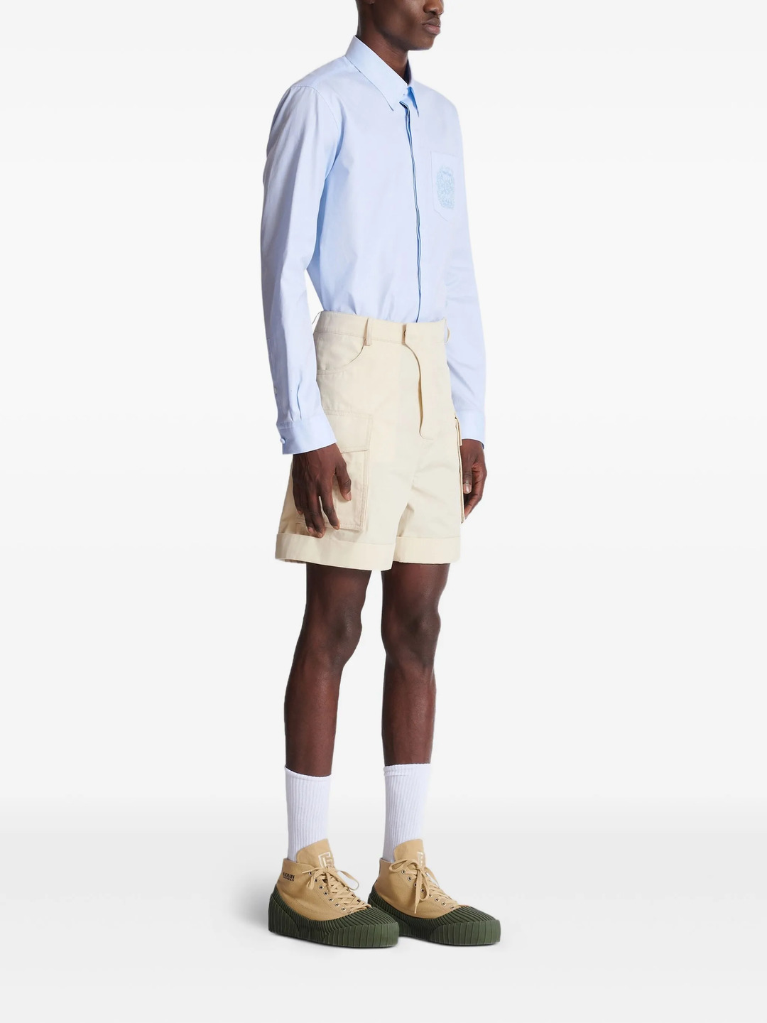 Cargo Cotton Bermuda Pants - 5