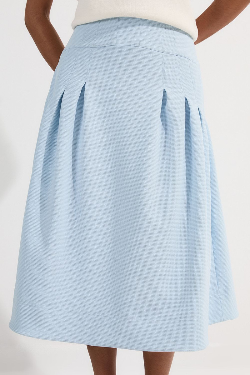 Tailored Textured Full Midi Skirt 3