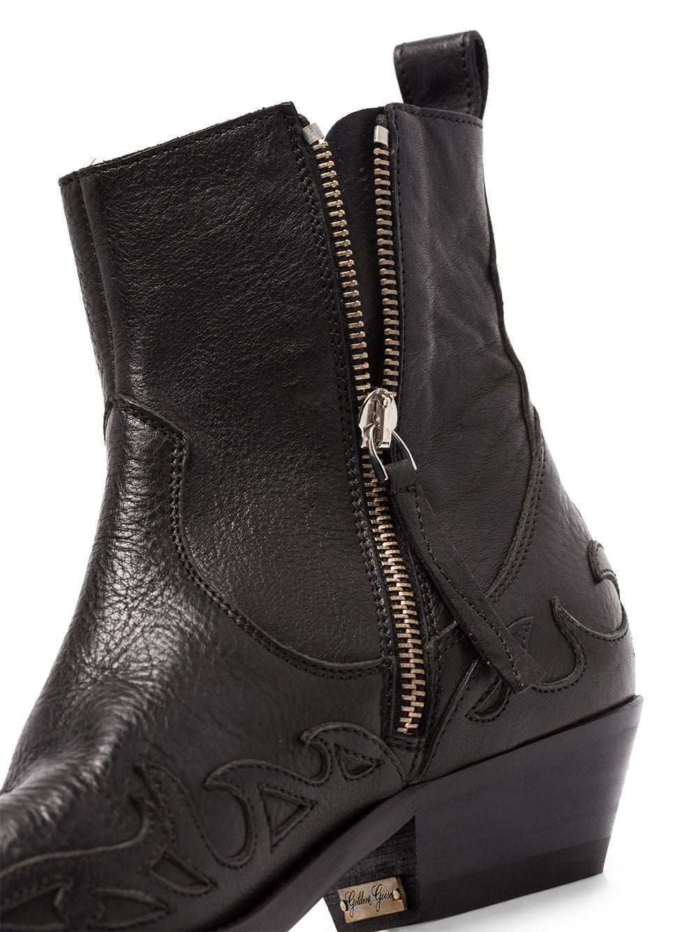 black Santiago 44 Western ankle boots - 5