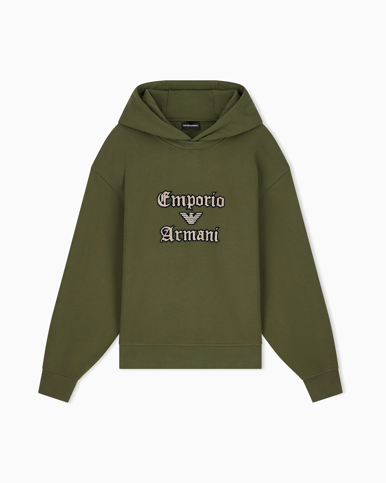 FRENCH TERRY JERSEY HOODIE WITH SOFT TOUCH LOGO EMBROIDERY - 1