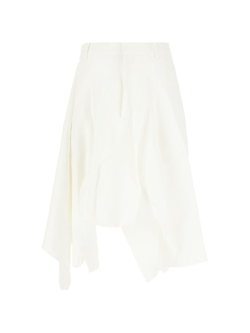 asymmetric draped shorts 1