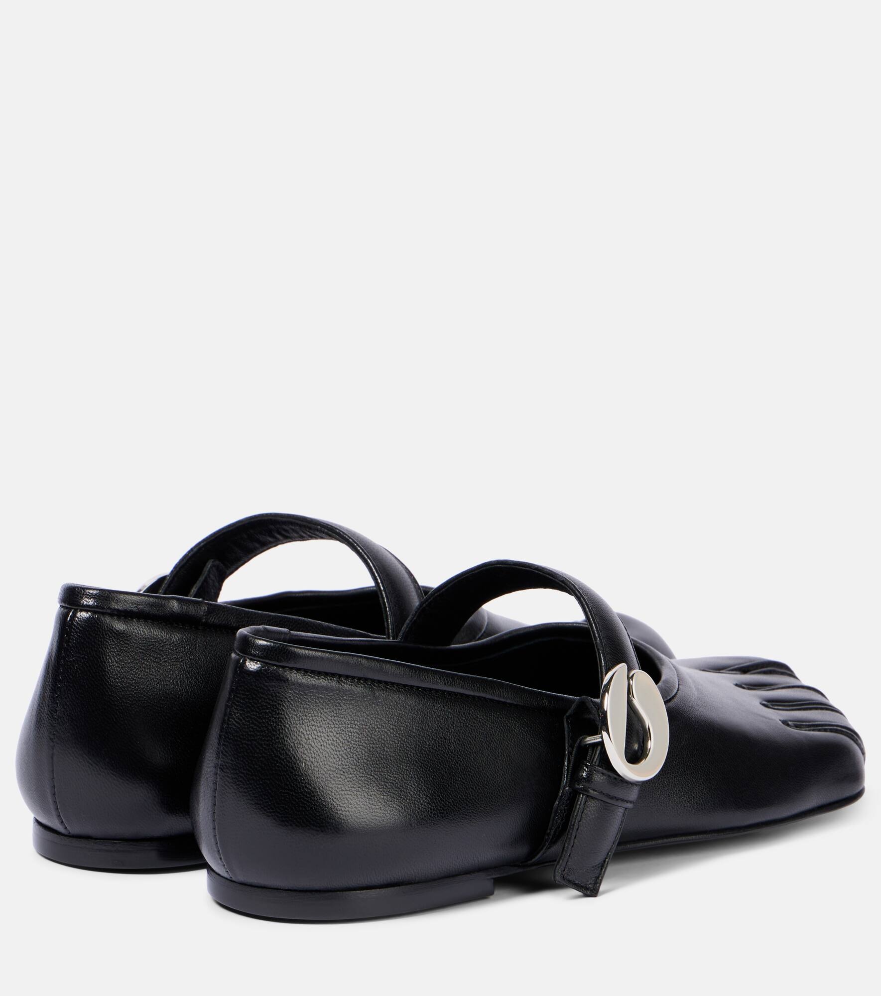 Leather Mary Jane flats - 2