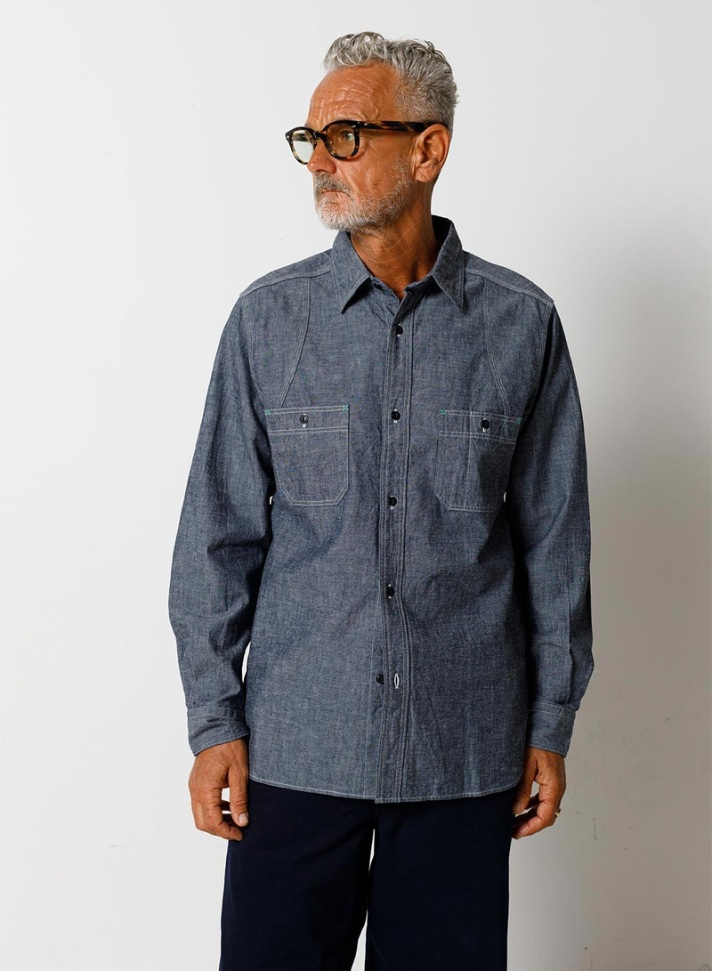 New Medical Shirt in Indigo 4