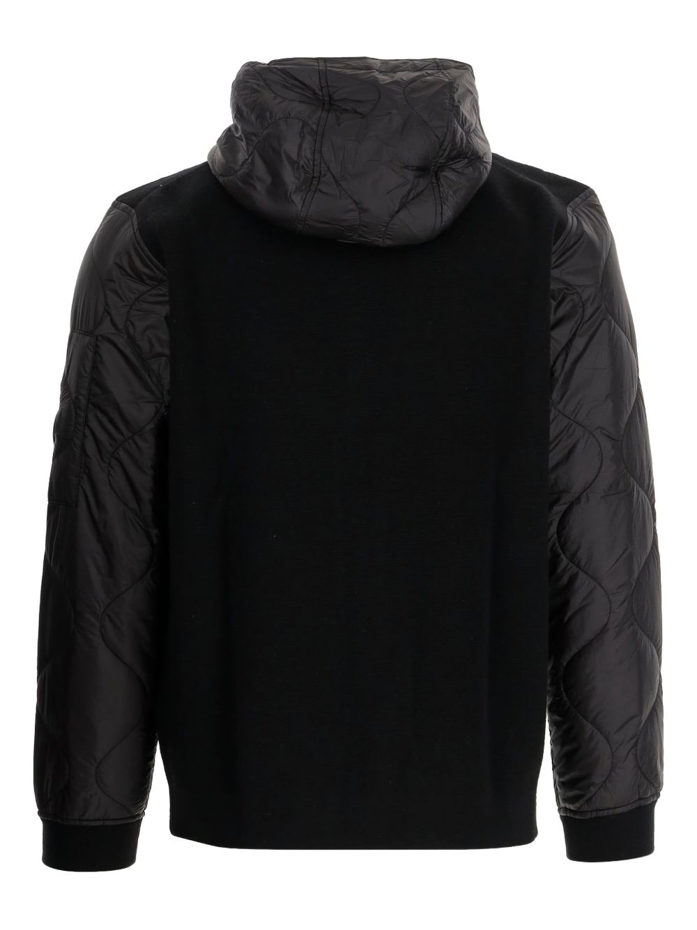 J-Rombe quilted-panel hooded jacket - 2