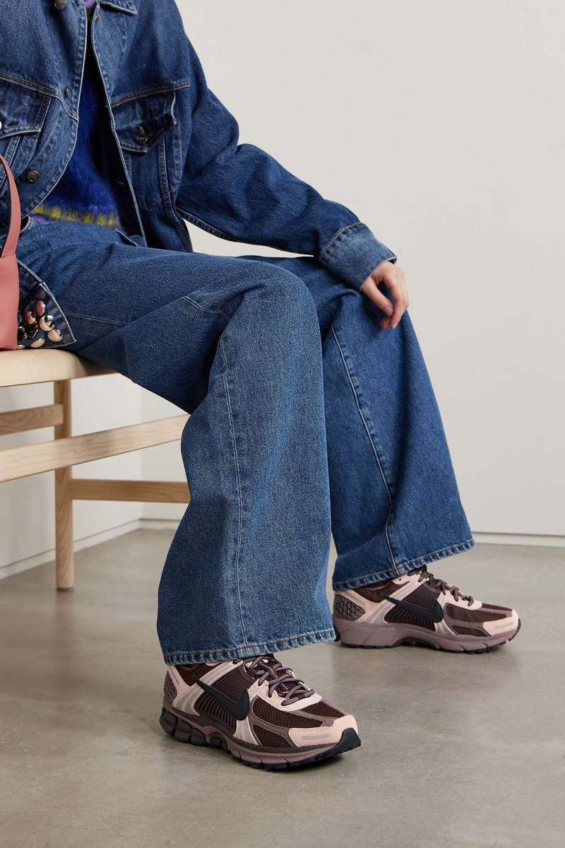 Nike Zoom Vomero 5 suede-trimmed leather, rubber and mesh sneakers outlook