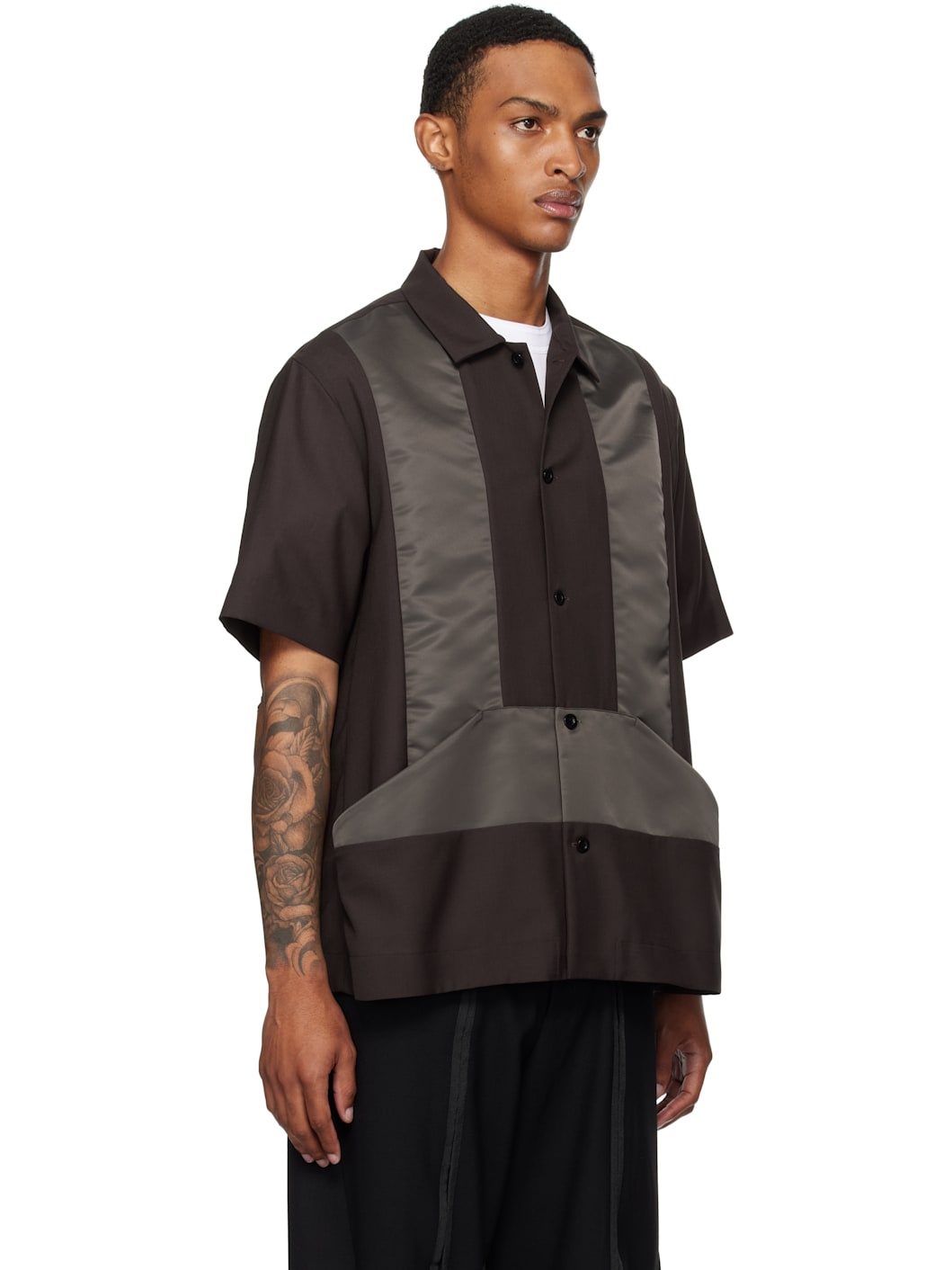 Brown Suiting Shirt - 2