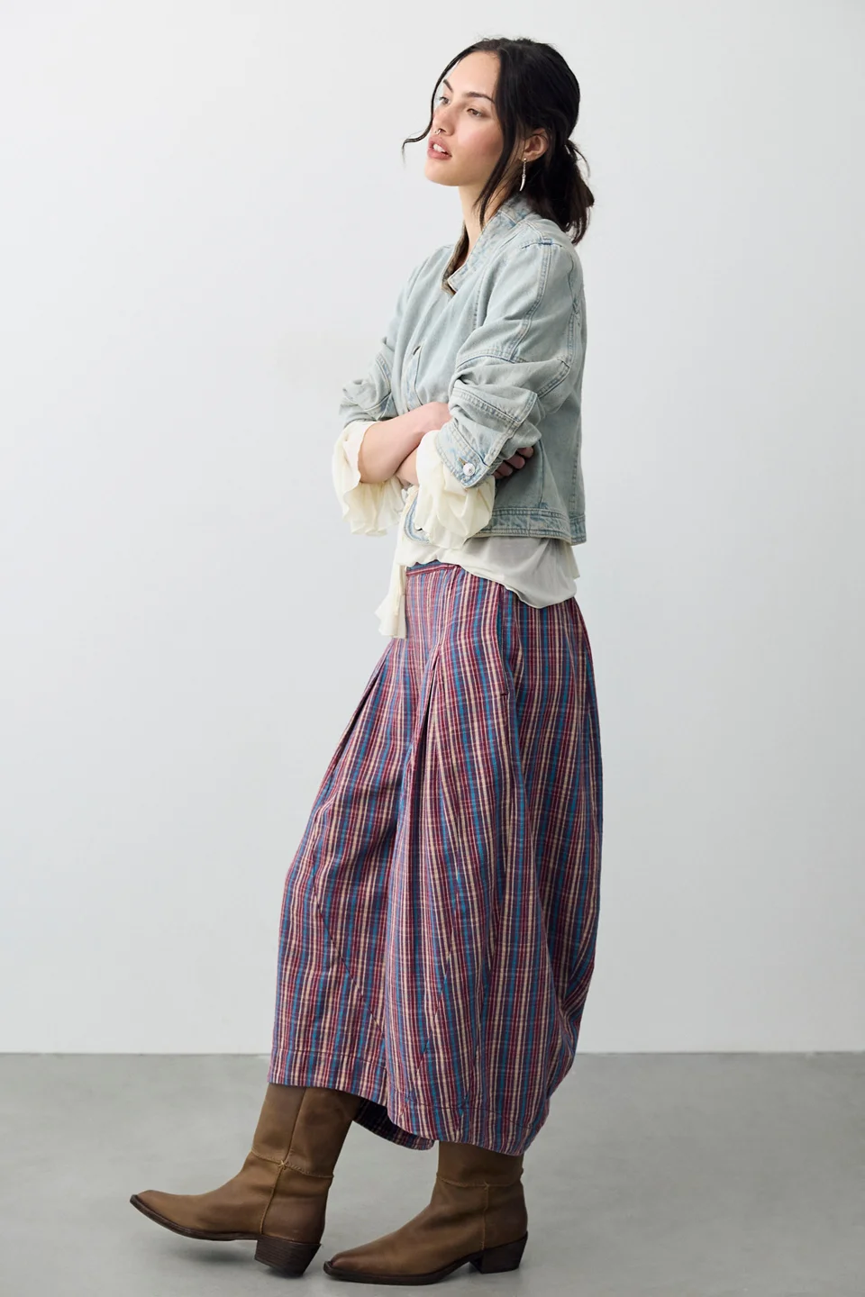 Misty Haze Crop Pull-On Pants - 1