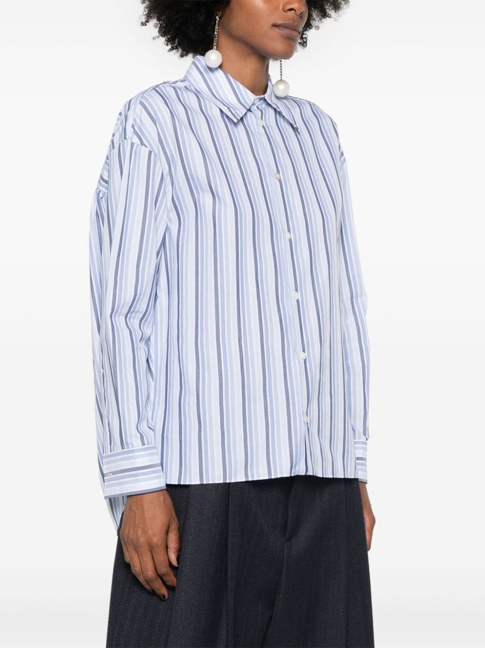 striped organic cotton shirt - 3